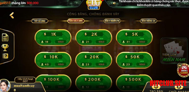 Tip đánh phỏm Hitclub