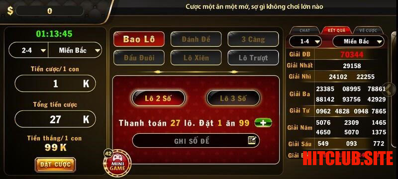 Cách chơi lô đề Hitclub